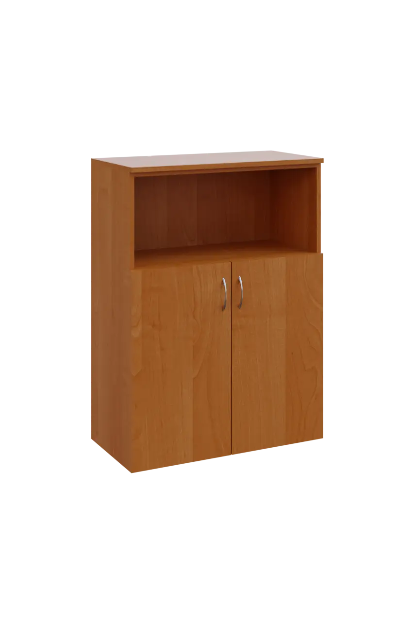 N 3 - 8DN kancelářská skříň, 2-dveřová/nika, 1100x800x400, olše jantar